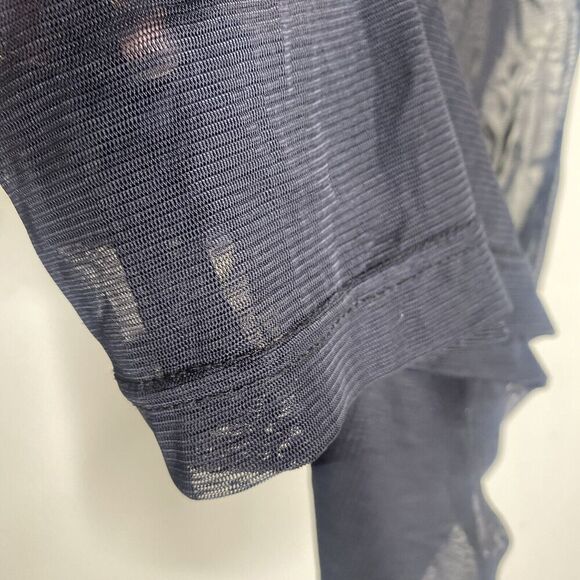 Pinky & Me Black Mesh Mini Dress 90s Y2k Sheer Beaded Size 4 - Picture 6 of 10